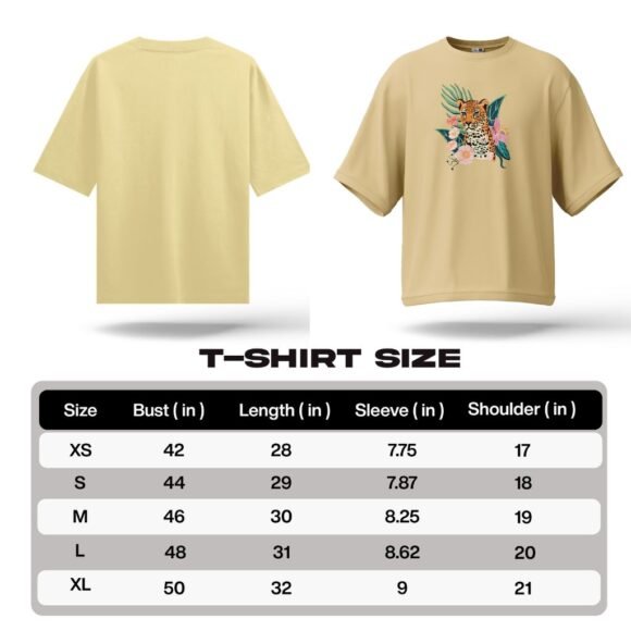 Beige oversized t-shirt - Image 5