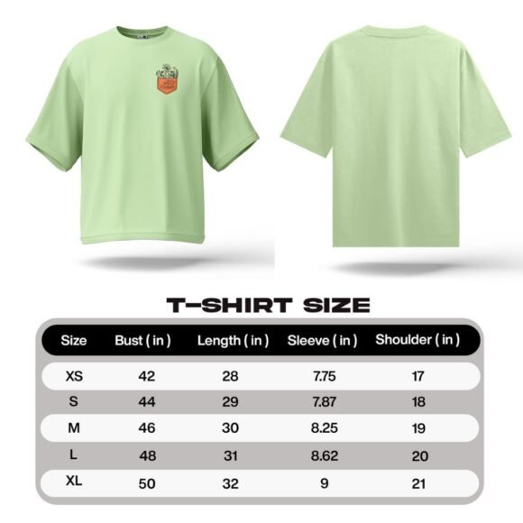 Stay effortlessly stylish and comfortable with our pastel green oversized t-shirt - Image 5