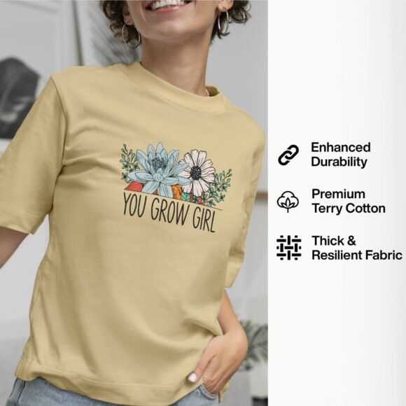 You grow girl print T-shirt - Image 3