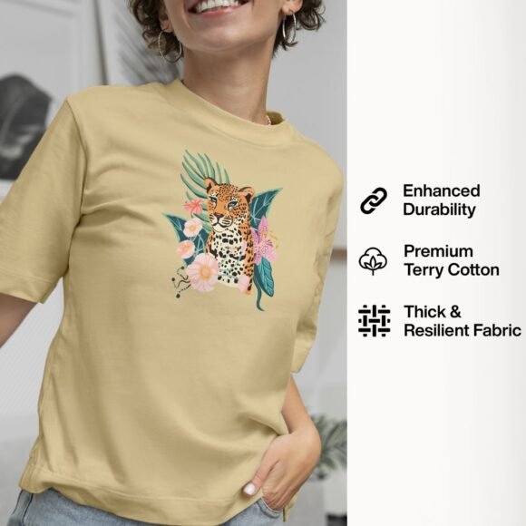 Beige oversized t-shirt - Image 3