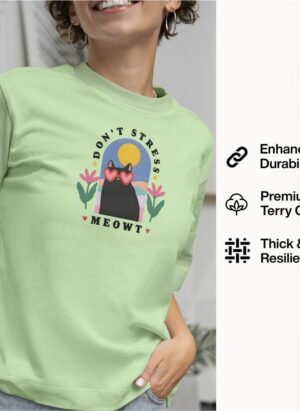 Brighten your day with this playful pastel green oversized t-shirt