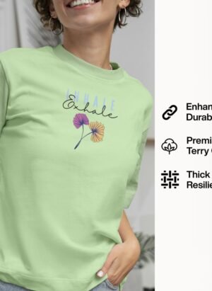Elevate your casual wear with the stylish and comfortable "Inhale Exhale" oversized t-shirt