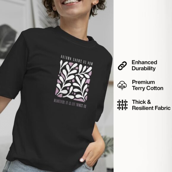 Women's Oversized Graphic T-Shirt – Casual & Stylish Comfort - Image 3
