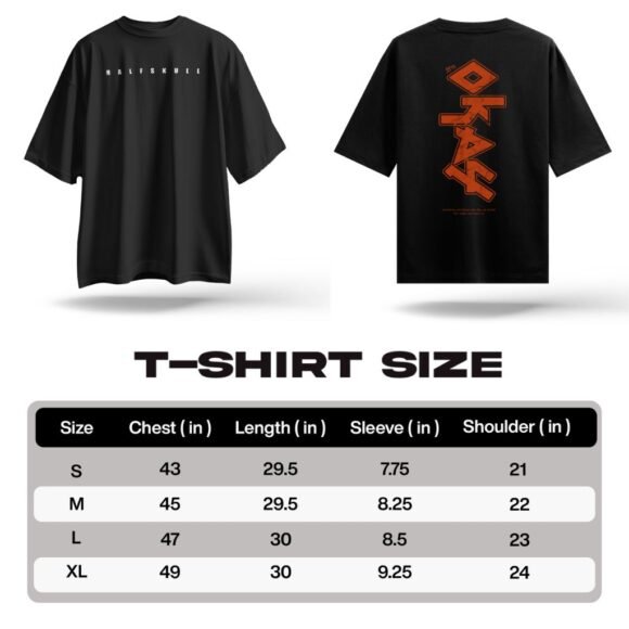 HALFSKULL "OKAE" Oversized Street Graphic T-Shirt - Image 5