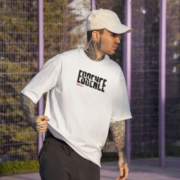 “ESSENCE” Oversized T-Shirt – White Edition - Image 2