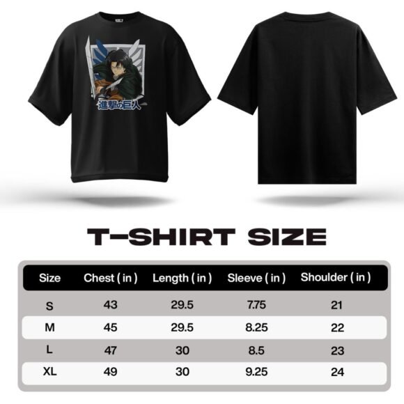 Unleash your inner warrior with this Attack on Titan Oversized T-Shirt - Image 5