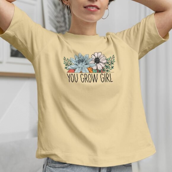 You grow girl print T-shirt - Image 4
