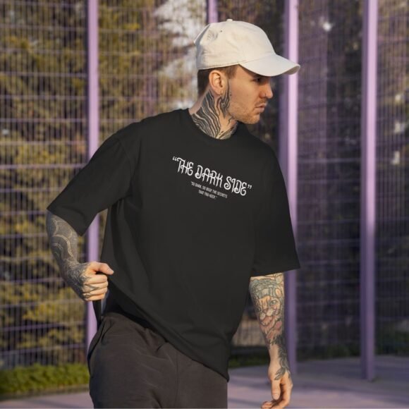The Dark Side Oversized Black T-Shirt - Image 2