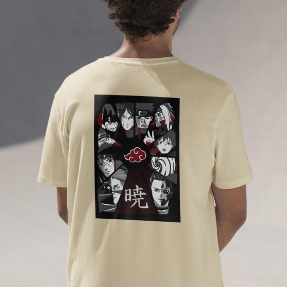 Halfskull Oversized T-Shirt – Akatsuki Edition - Image 4