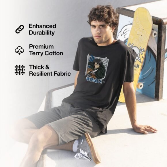 Unleash your inner warrior with this Attack on Titan Oversized T-Shirt - Image 3
