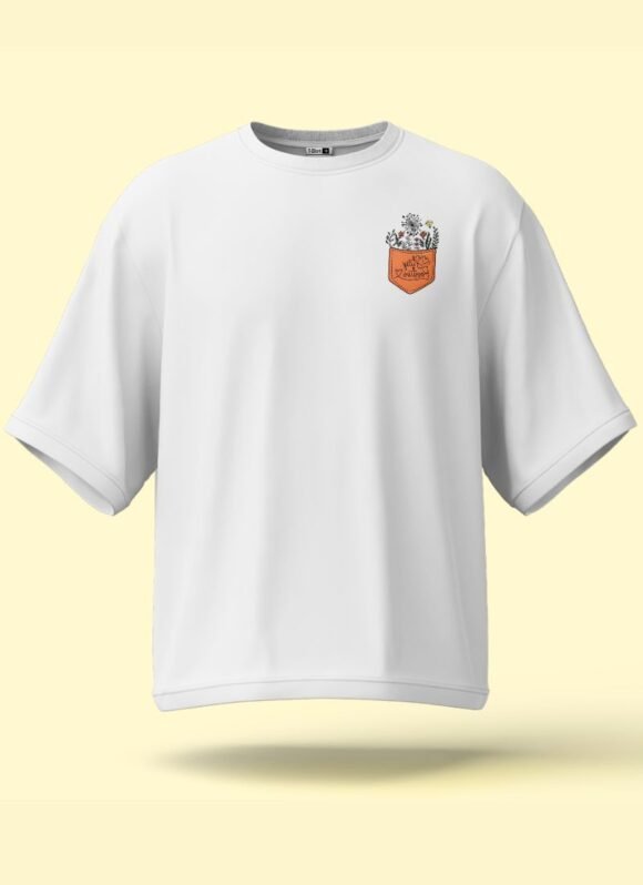 Classic white with small front chest graphic