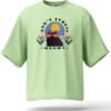 Brighten your day with this playful pastel green oversized t-shirt