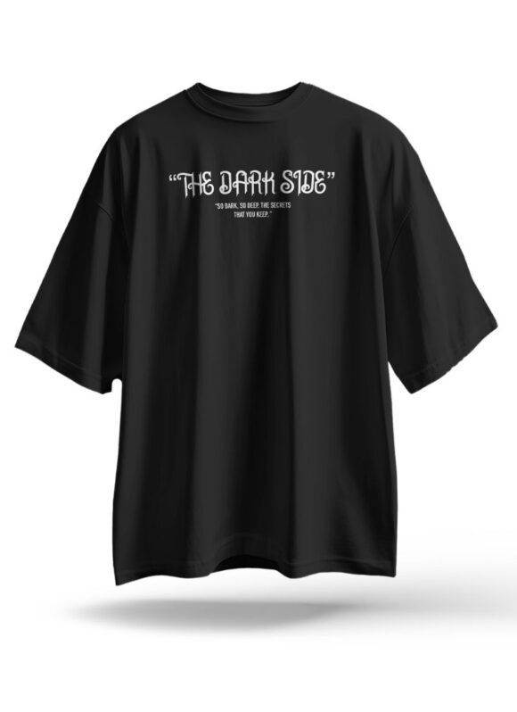 The Dark Side Oversized Black T-Shirt