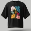 Black Floral Oversized T-Shirt – Elevate Your Style