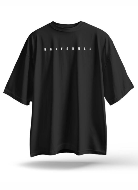 HALFSKULL "OKAE" Oversized Street Graphic T-Shirt