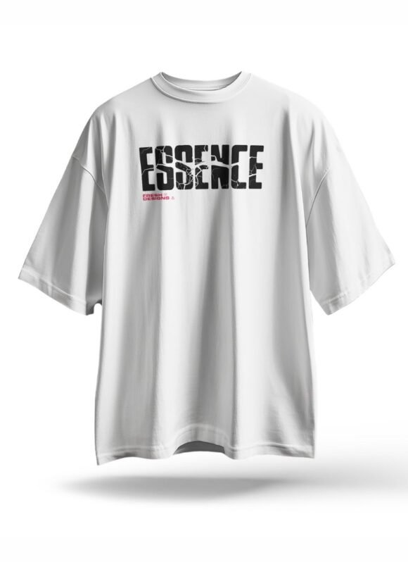 “ESSENCE” Oversized T-Shirt – White Edition