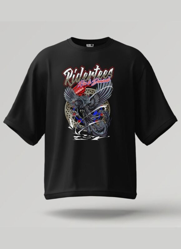 Unleash your biker spirit with this Riderz Oversized T-Shirt