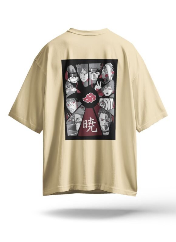 Halfskull Oversized T-Shirt – Akatsuki Edition