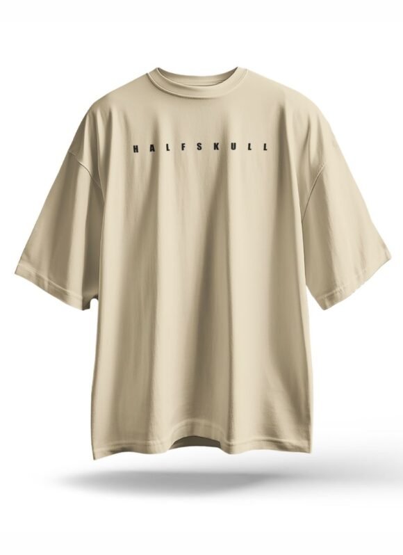 HALFSKULL "DAD BOD" Oversized Graphic T-Shirt