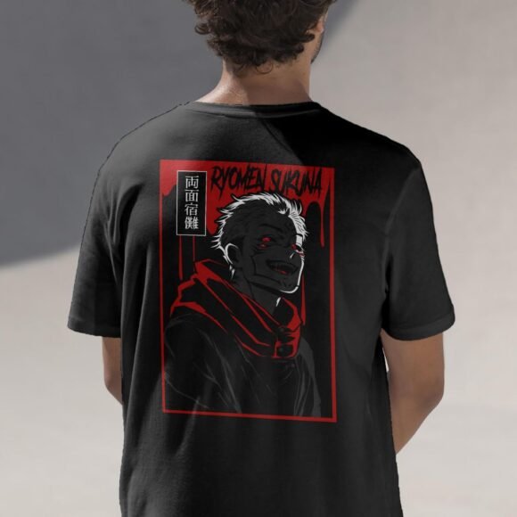 Embrace the King of Curses with this Ryomen Sukuna Oversized T-Shirt - Image 2