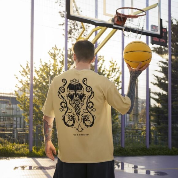 Oversized Gothic Skull T-Shirt – Warrior Edition - Image 5