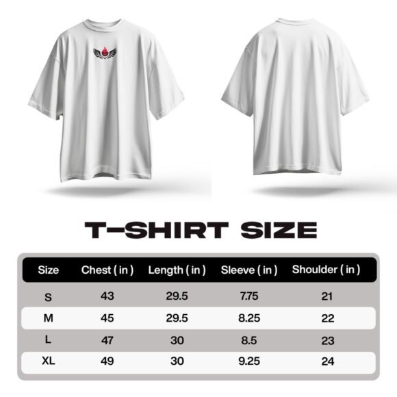 Winged Flame Oversized T-Shirt - Image 3