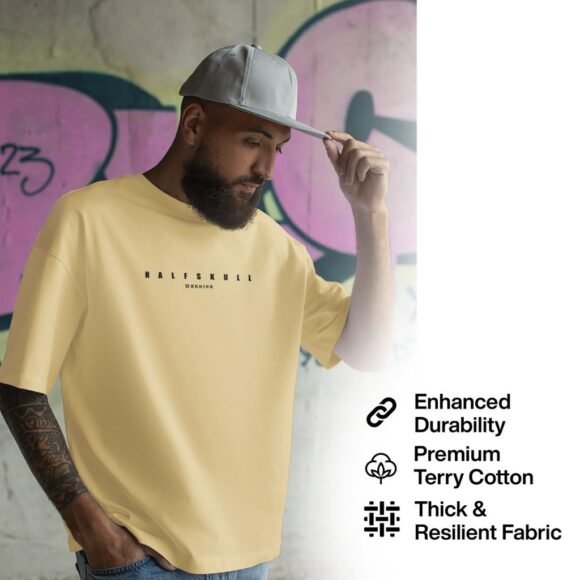 Oversized Gothic Skull T-Shirt – Warrior Edition - Image 3
