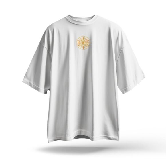 Golden Radiance Oversized T-Shirt - Image 3