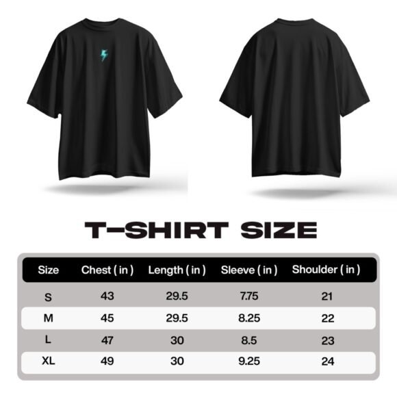 Lightning Bolt Oversized T-Shirt - Image 3