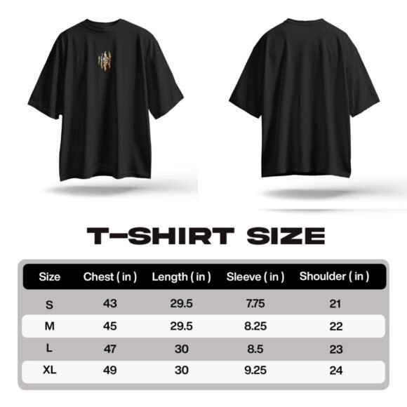 Tribal Stripes Oversized T-Shirt - Image 4