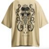 Oversized Gothic Skull T-Shirt – Warrior Edition