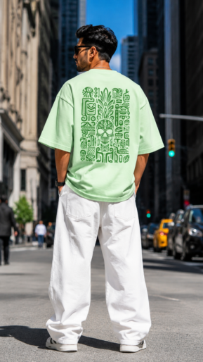 Aztec Skull Oversized T-Shirt