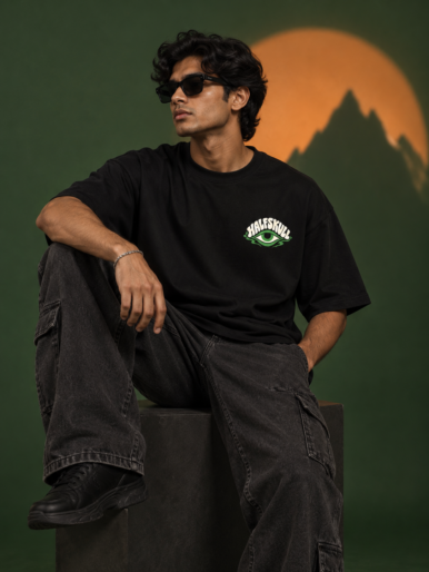 Visionary Black Oversized T-Shirt