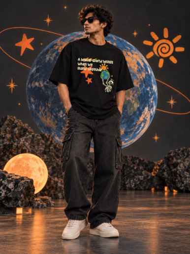 Better World Black Earth Graphic T-Shirt