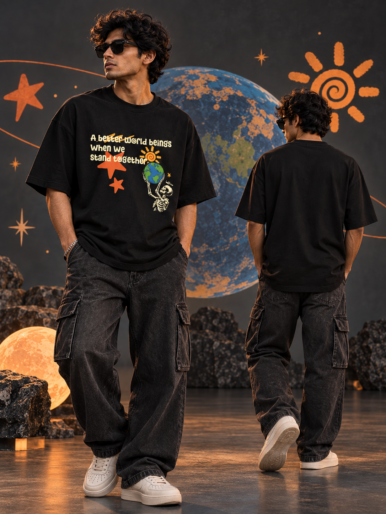 Better World Black Earth Graphic T-Shirt