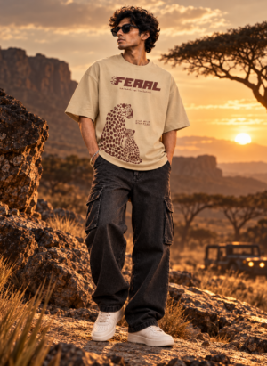Feral Instinct Beige Leopard T-Shirt