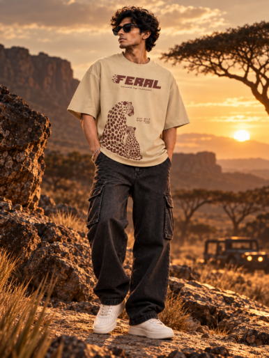 Feral Instinct Beige Leopard T-Shirt