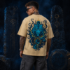 Mystic Tiger black oversized t-shirt — front view