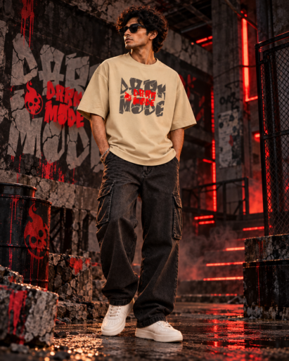 Dark Mode Oversized T-Shirt
