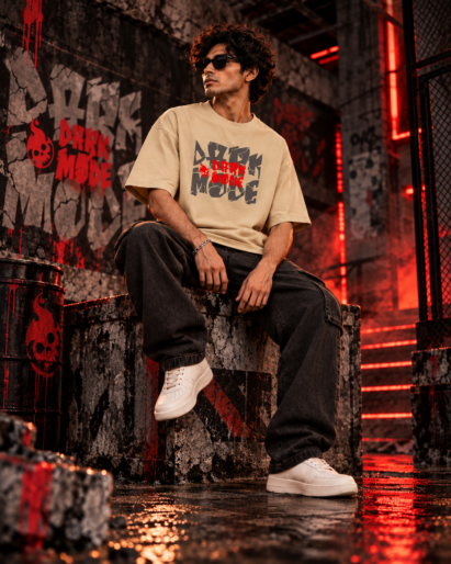 Dark Mode Oversized T-Shirt