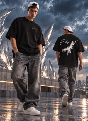 Egale flight balck oversize tee