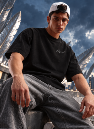 Egale flight balck oversize tee