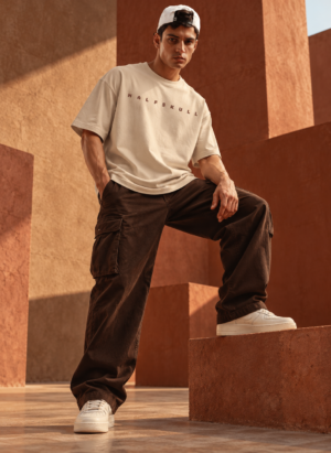 Halfskull official beige oversize size tshirt