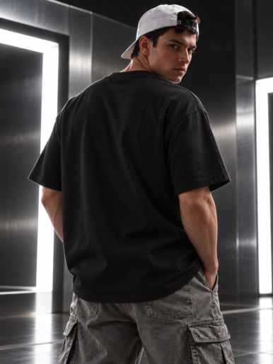Halfskull official black oversize tee