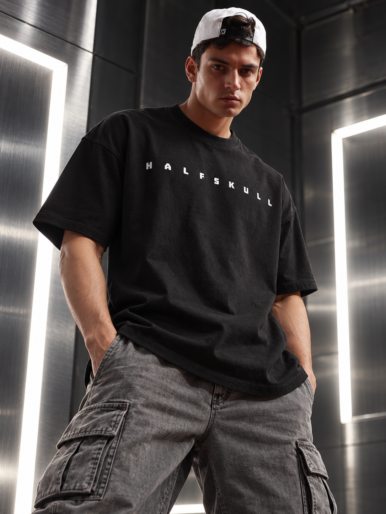 Halfskull official black oversize tee
