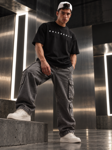 Halfskull official black oversize tee