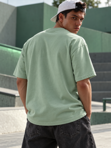 Halfskull official mint green oversize tee