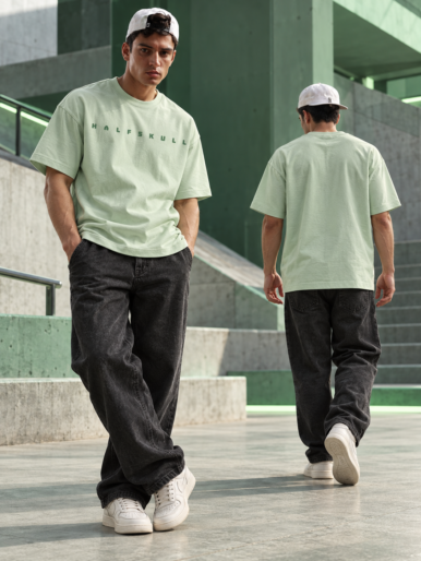 Halfskull official mint green oversize tee