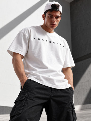 Halfskull official white oversize tee