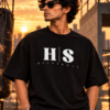 Halfskull premium black oversize tee